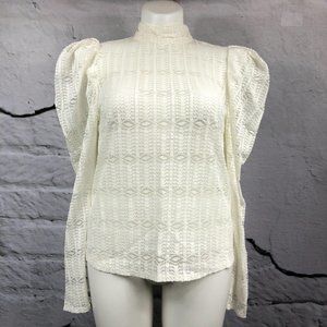 Champagne & Strawberry Cream Lace long sleeve mutt